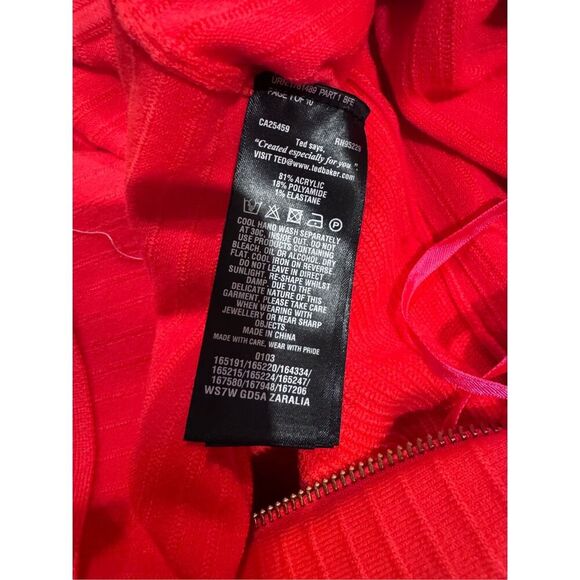 Ted Baker London Jacquard Panel Skater Dress size medium/8 Ted size 3 - Picture 10 of 11